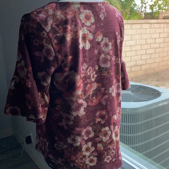 Moa Moa L ladies top flared 3/4 sleeves - Picture 3 of 5